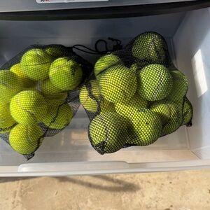 Tennis Balls in Mesh Bag - Bright Yellow